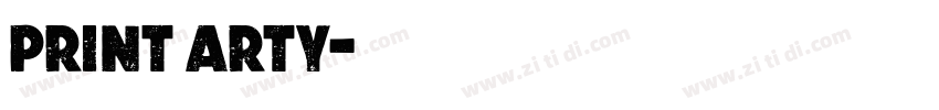 Print Arty字体转换